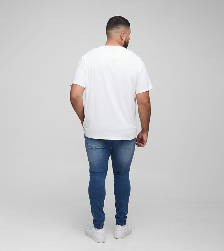 Plus & Tall Extreme Washed Super Skinny Fit Jeans
