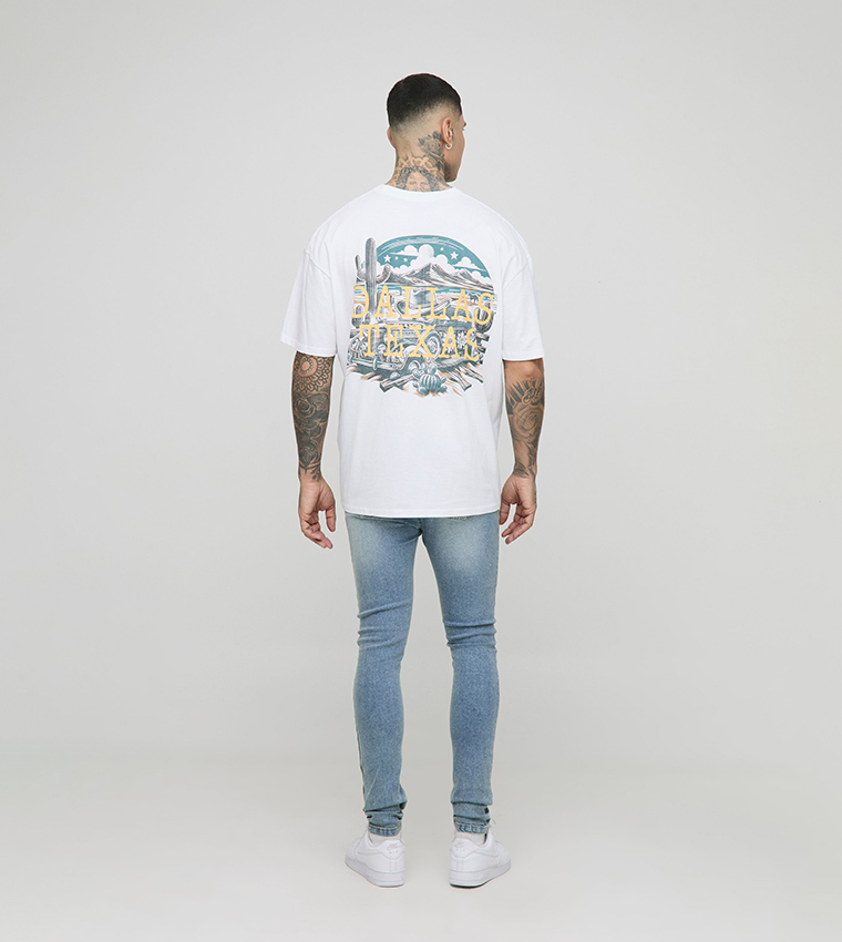 Tall Stretch Extreme Washed Super Skinny Fit Jeans