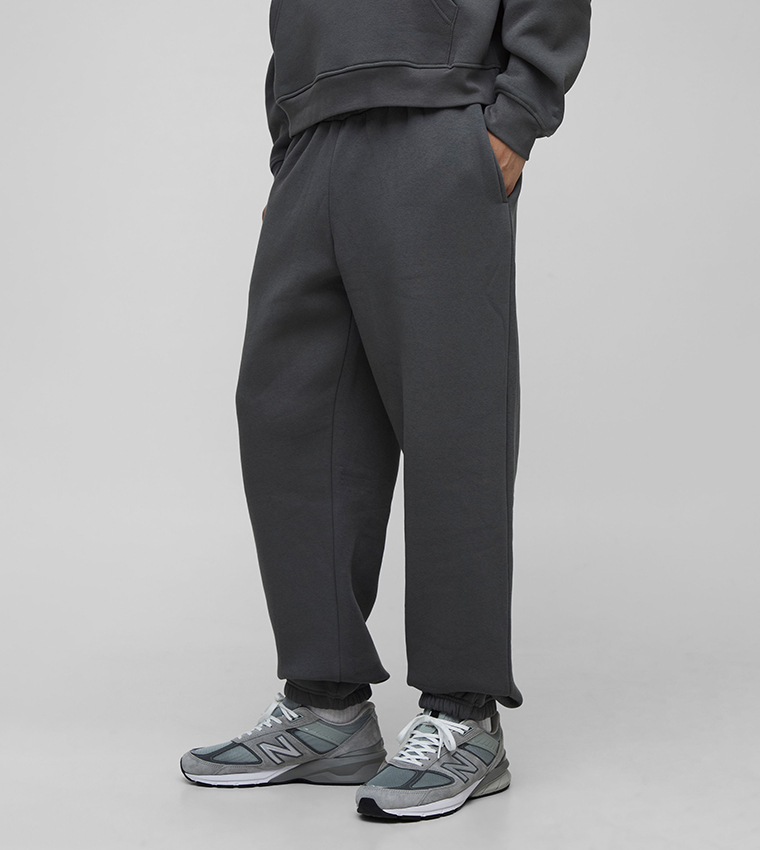 Solid Baggy Fit Joggers