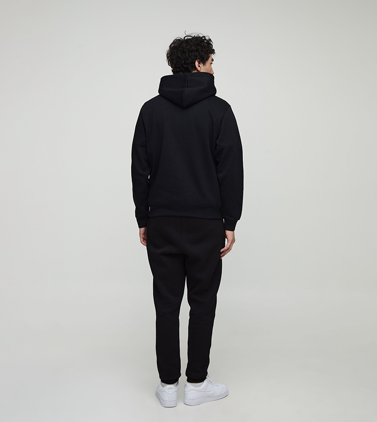 Solid Regular Fit Hoodie