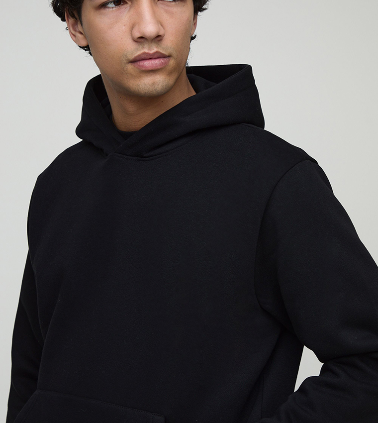 Solid Regular Fit Hoodie