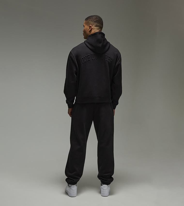 One More Rep Oversized Embossed Hoodie