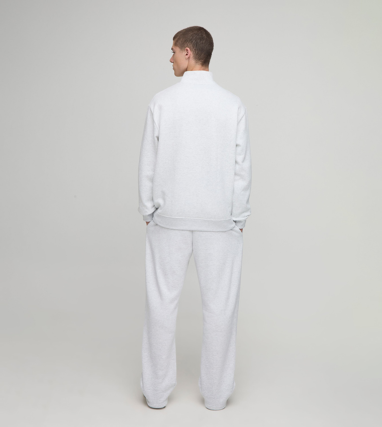 Quarter Zip Funnel Neck Oversized Sweatshirt