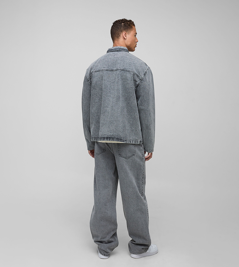 Tall Acid Wash Relaxed Fit Jeans