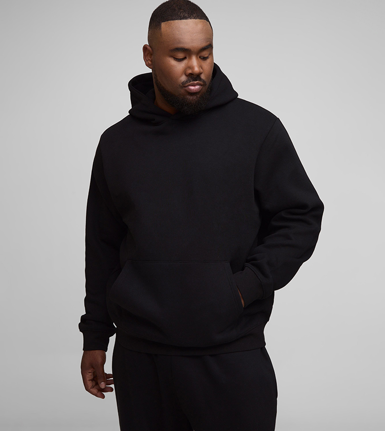 Plus & Tall Solid Regular Fit Hoodie