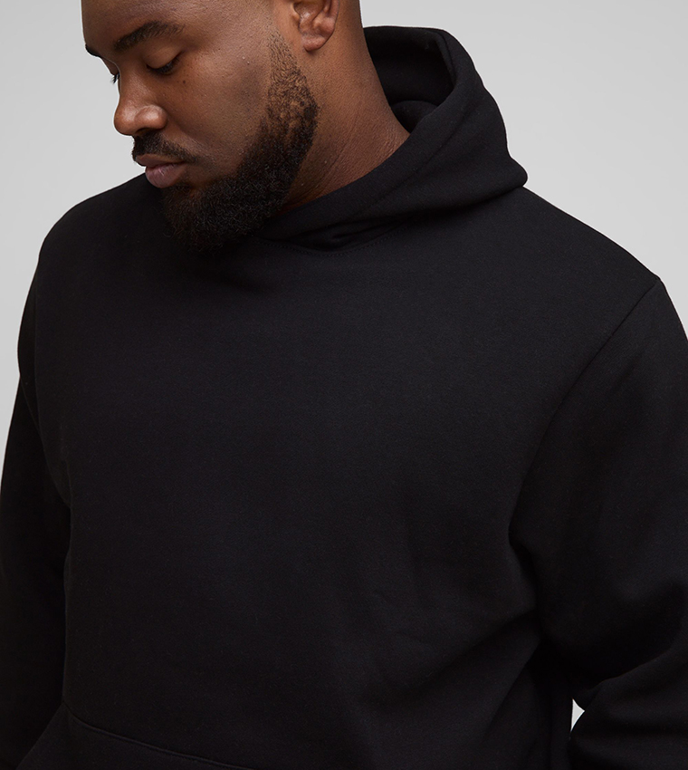 Plus & Tall Solid Regular Fit Hoodie