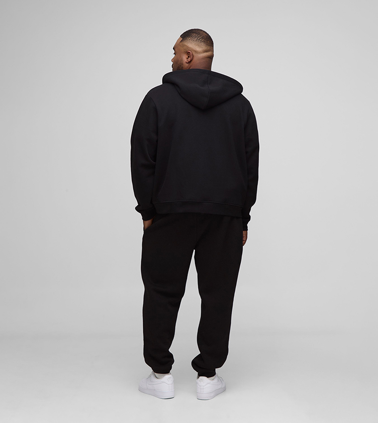 جاكيت أوفرسايز بهودي وسحاب 