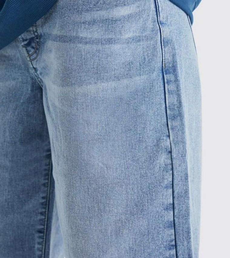 Rigid Washed Baggy Fit Jeans