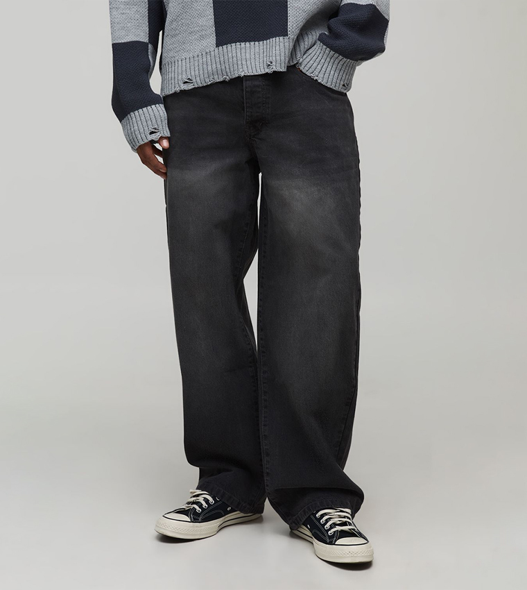 Washed Relaxed Fit Jeans