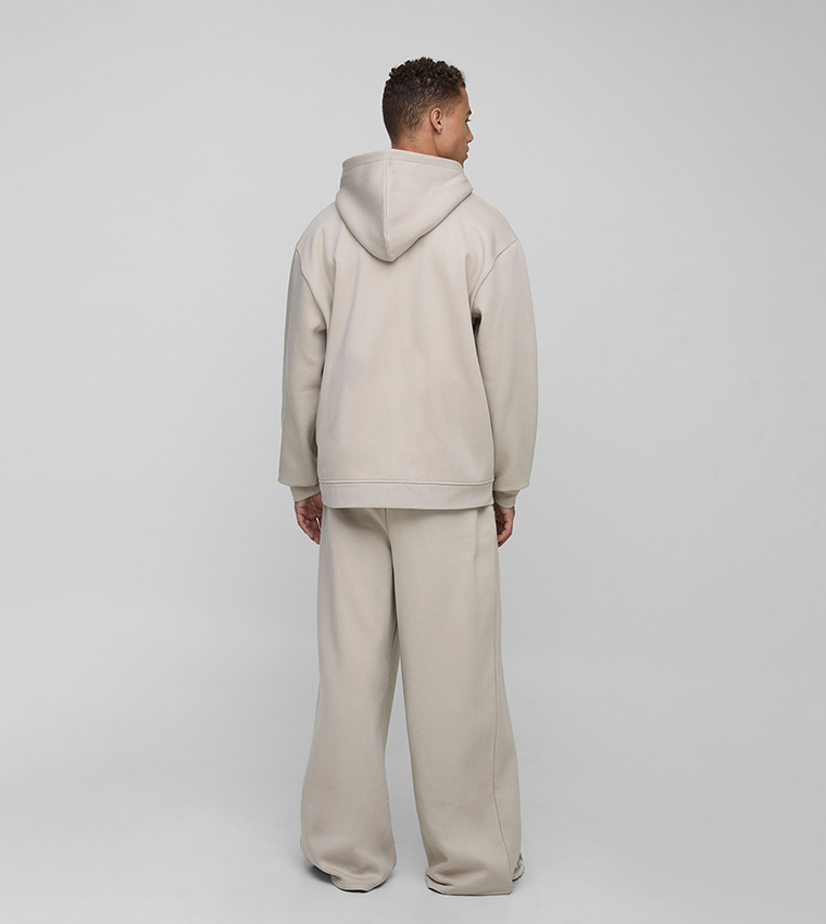 Tall Zip Through Oversized Hooded Jacket