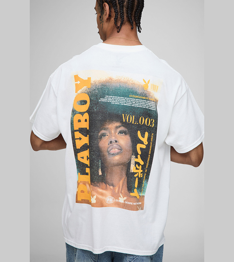 Playboy License Printed Oversized T-Shirt