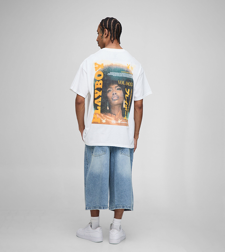 Playboy License Printed Oversized T-Shirt