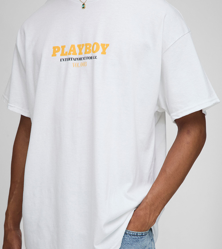 Playboy License Printed Oversized T-Shirt