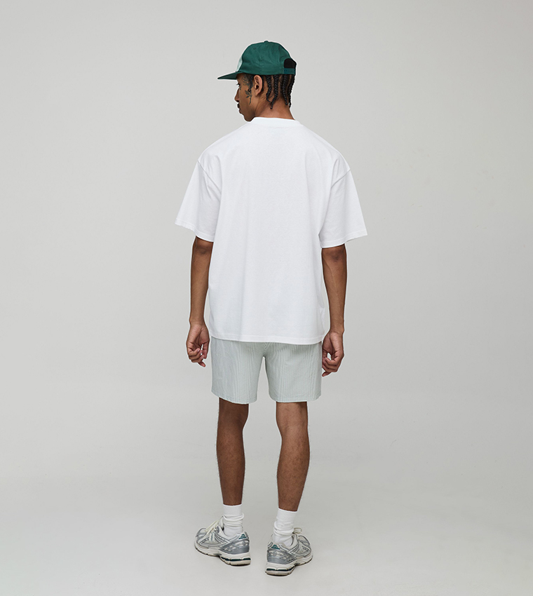 Script Tennis Club Print Oversized T-Shirt