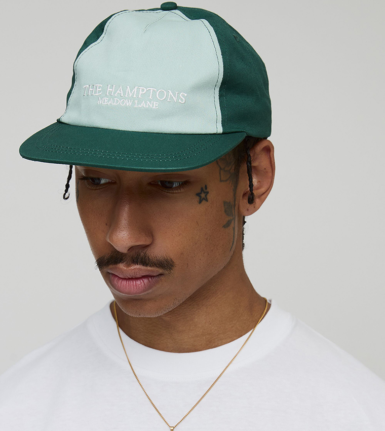 Buy BoohooMAN Hamptons Embroidered Cap In Green 6thStreet Saudi
