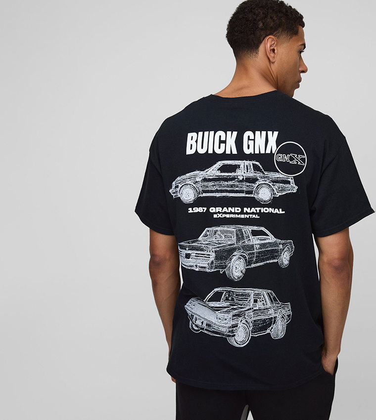 Oversized Buick Regal Gnx Car Printed T-Shirt