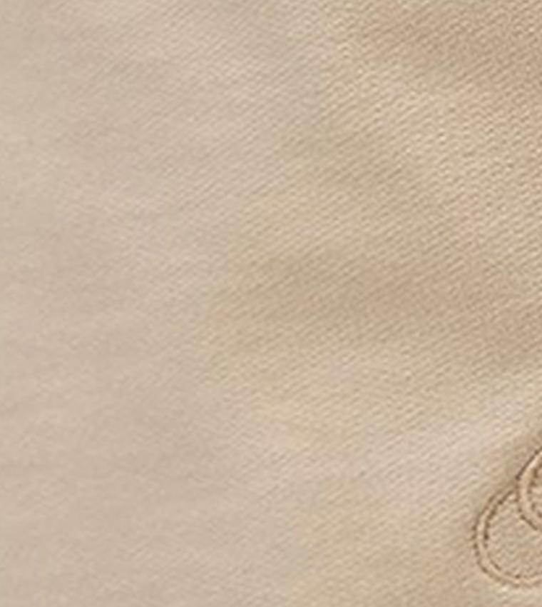 Loopback Script Embroidered Raw Hem Extreme Wide Leg Sweatpants