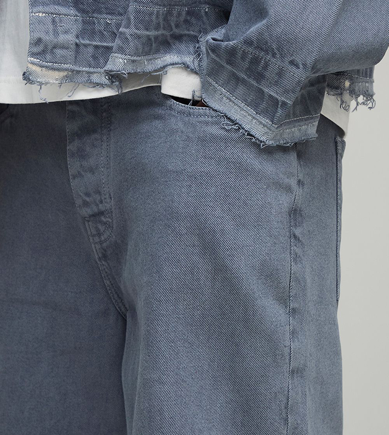Let Down Hem Relaxed Fit Jeans