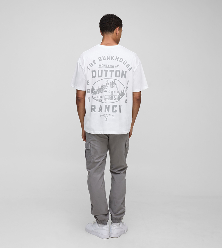 Yellowstone License Print Oversized T-Shirt