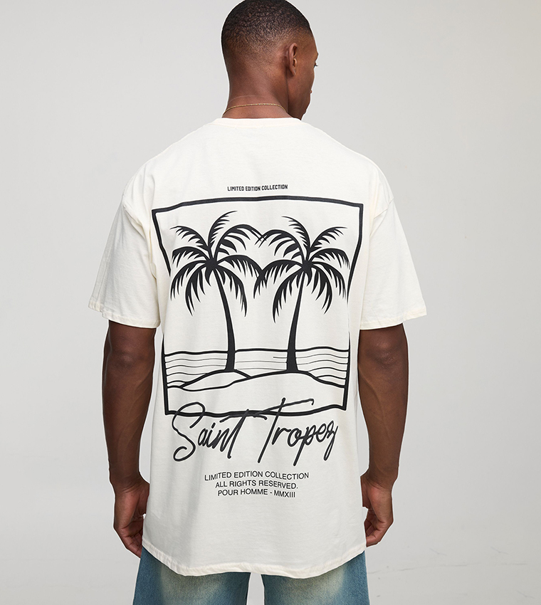 Saint Tropez Printed Oversized T-Shirt