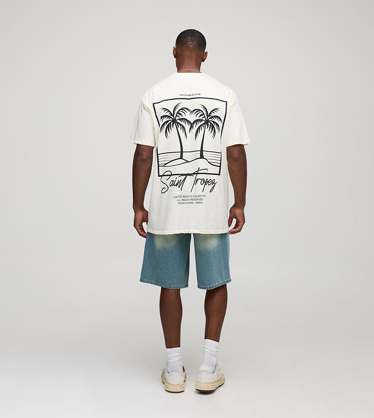 Saint Tropez Printed Oversized T-Shirt