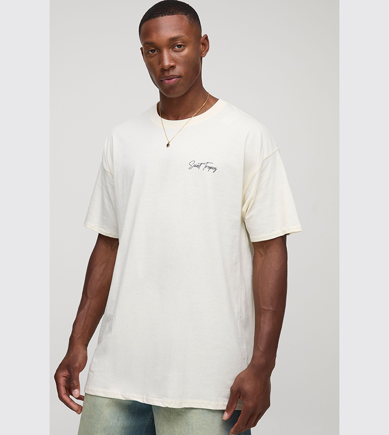 Saint Tropez Printed Oversized T-Shirt