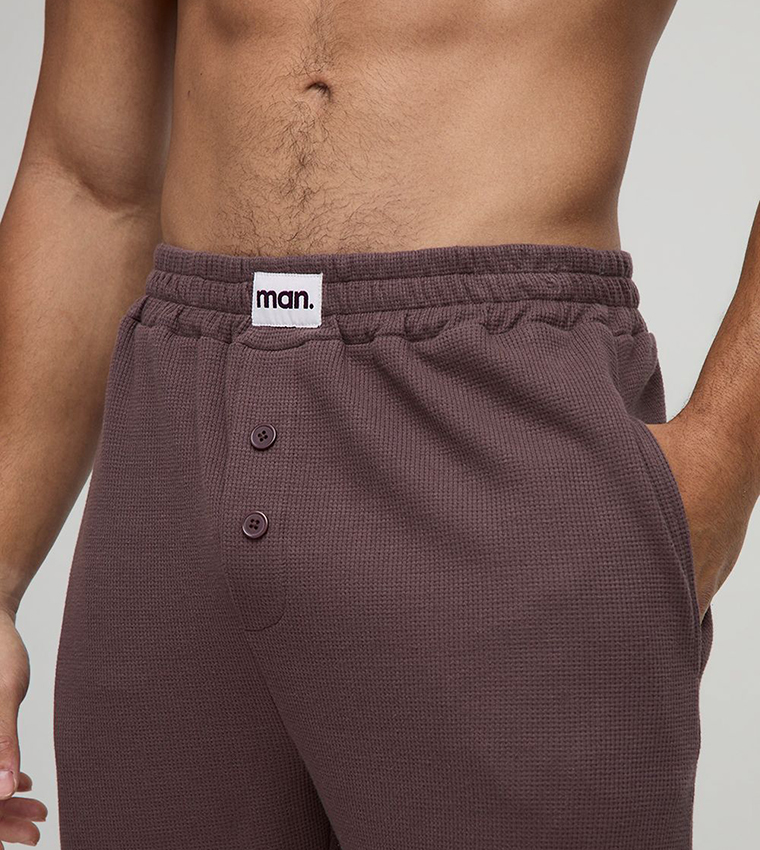 سروال بيجاما بخصر مرن 