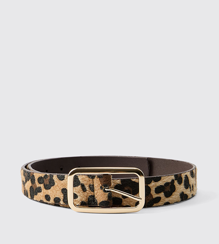 Leopard Print Belt