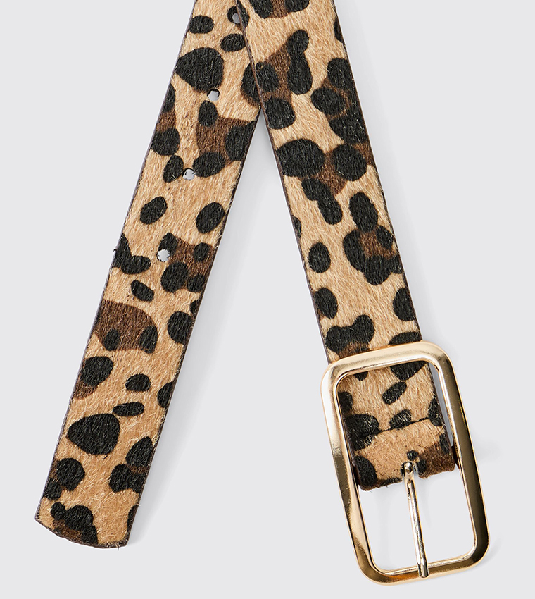 Leopard Print Belt