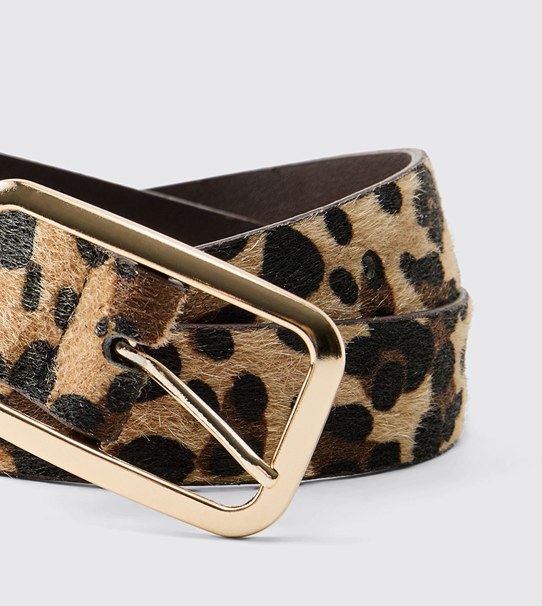 Leopard Print Belt