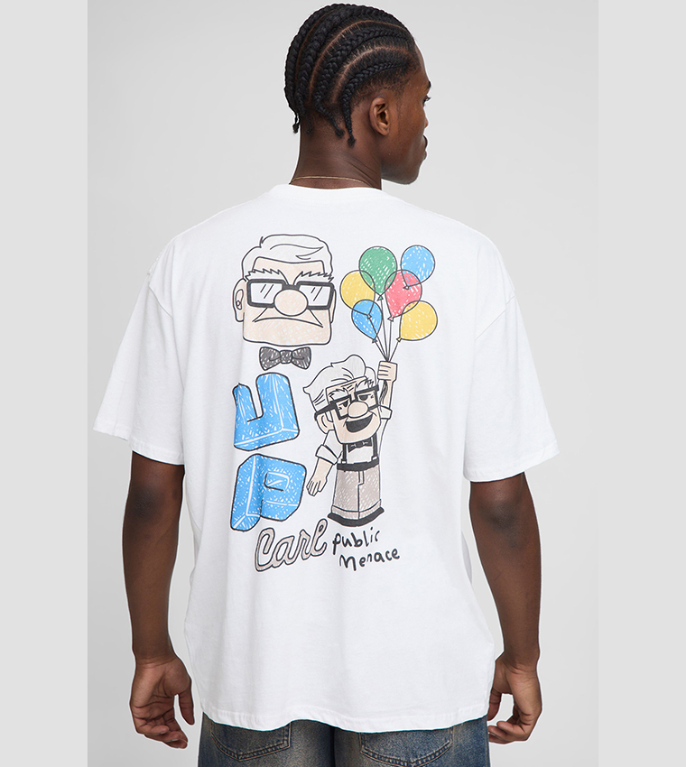 تيشيرت أوفرسايز بطبعة 