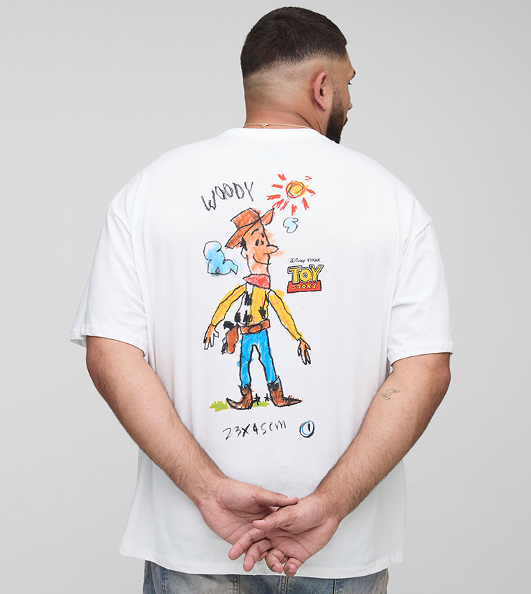 تيشيرت أوفرسايز بطبعة 