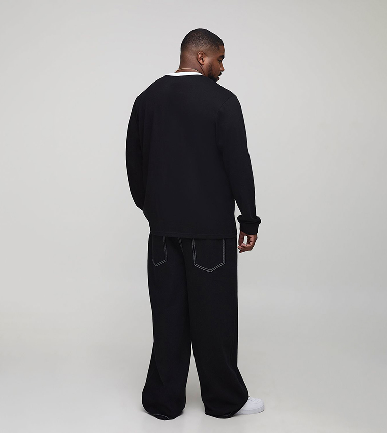 Plus & Tall Regular Fit Crew Neck Long Sleeves T-Shirt