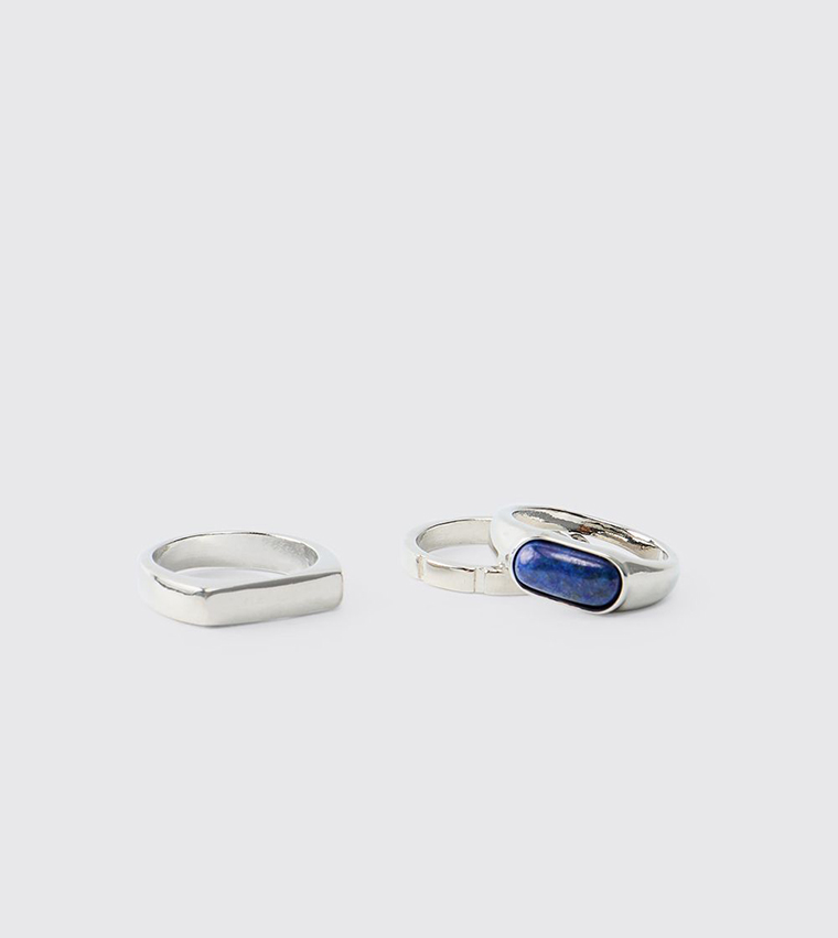 3 Pack Gem Rings