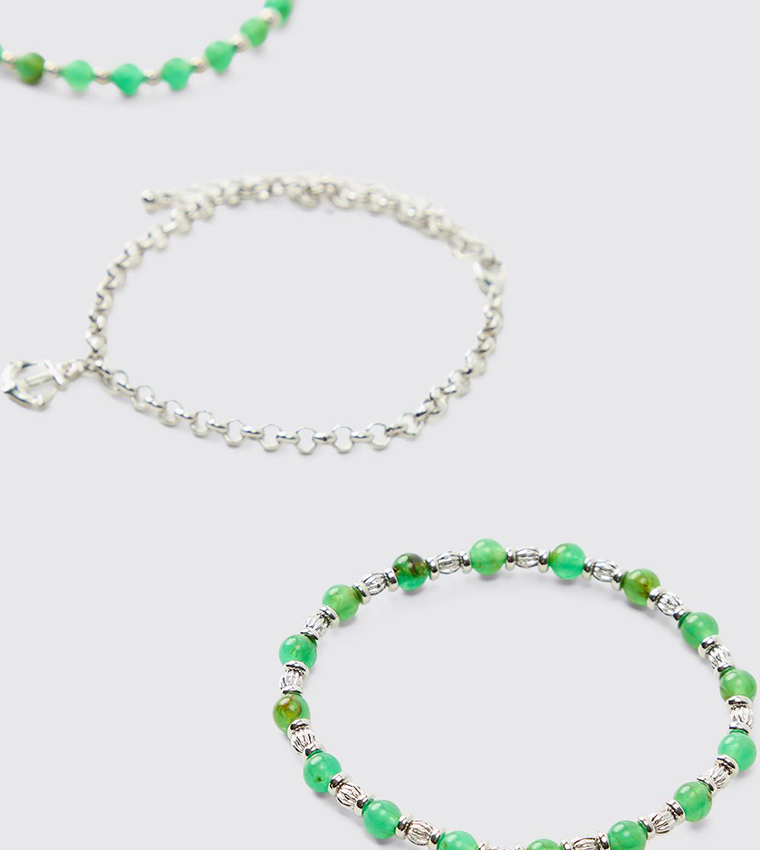 Multi Charm Anchor Bracelet