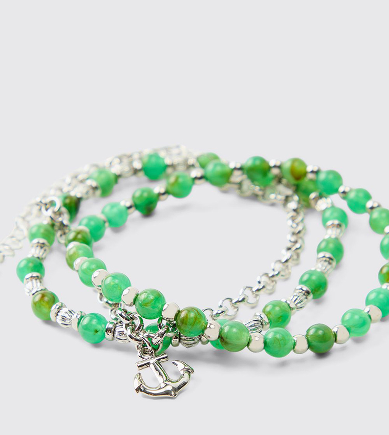 Multi Charm Anchor Bracelet