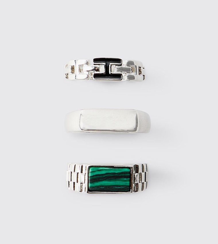 3 Pack Gem Rings