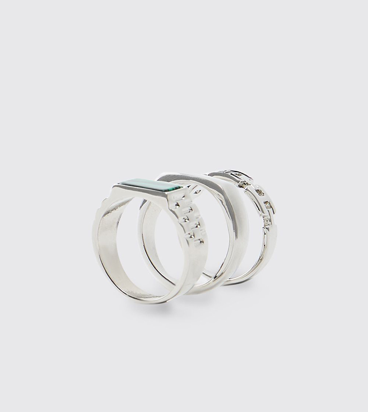 3 Pack Gem Rings