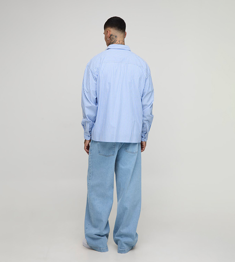 Tall Rope Belted Wide Leg Jeans