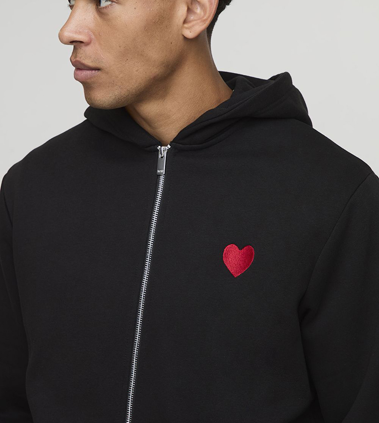 جاكيت مطرز بهودي وسحاب 