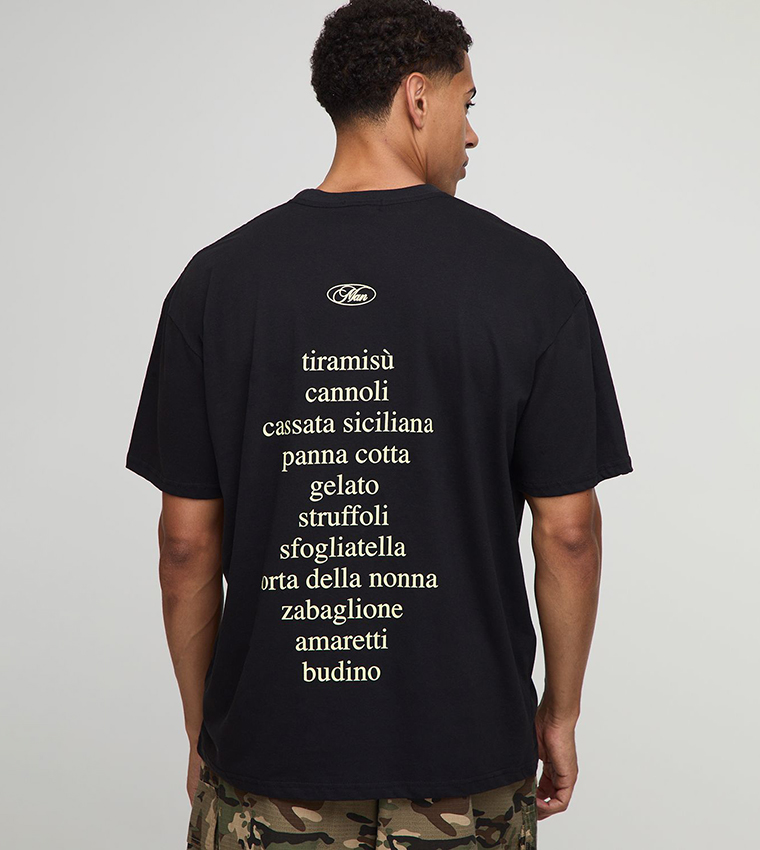Dessert Printed Oversized T-Shirt