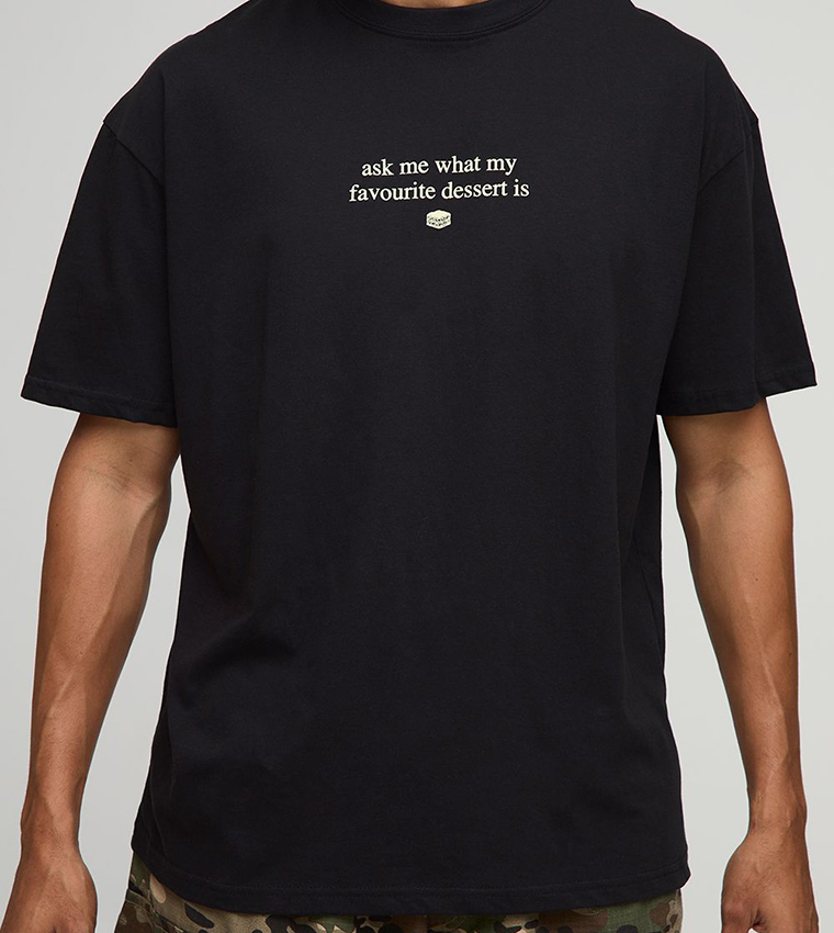 Dessert Printed Oversized T-Shirt