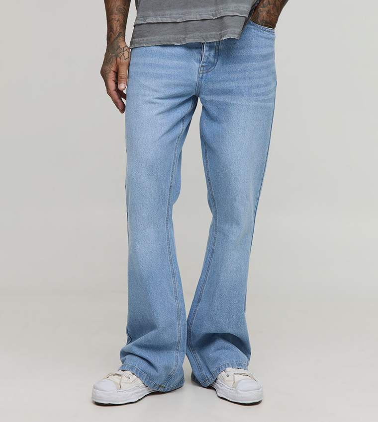 Tall Washed Extreme Flared Jeans
