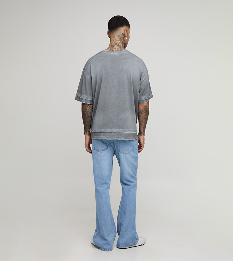 Tall Washed Extreme Flared Jeans