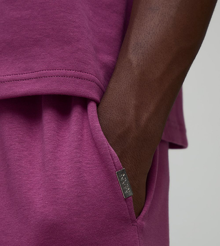 Premium Interlock Pintuck Wide Leg Sweatpants