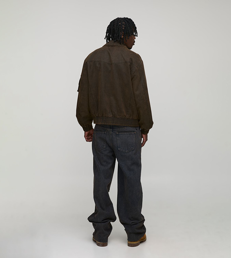 Tall Distressed Drawcord Relaxed Fit Jeans