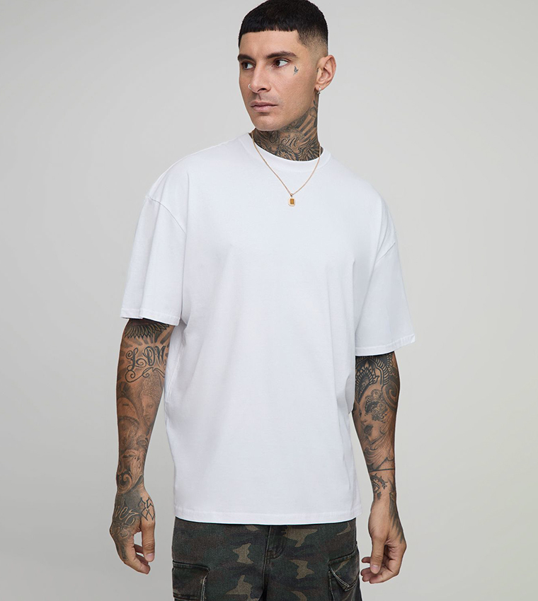 Tall Chicago Doberman Printed Oversized T-Shirt