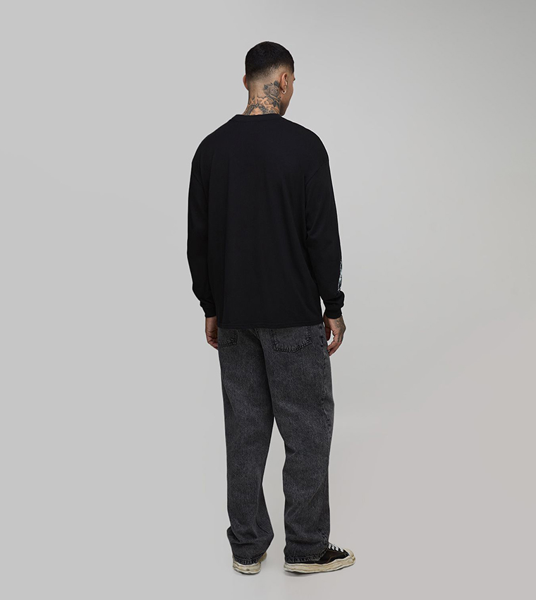 جينز مغسول للمقاسات الطويلة 