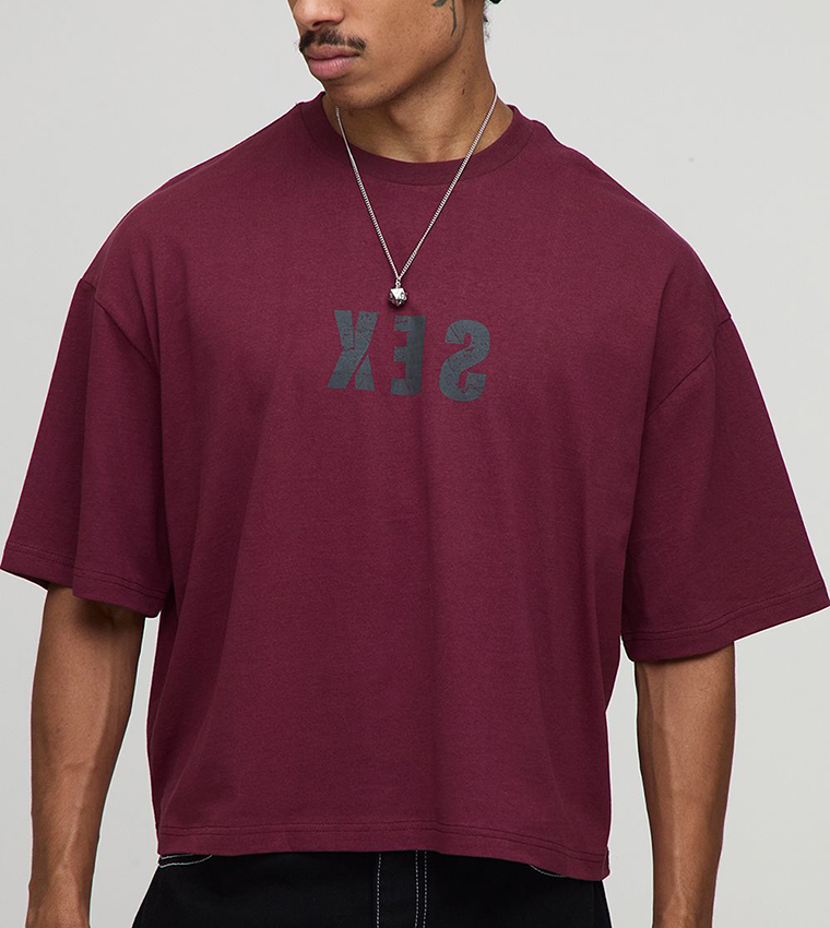 Printed Short Sleeves Oversized T-Shirt