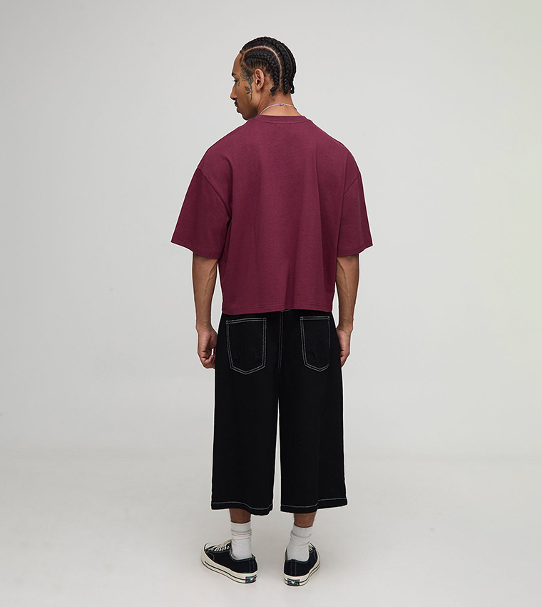 Printed Short Sleeves Oversized T-Shirt